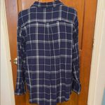 st. john's bay 🛍️🛍️🛍️BOGOHO🛍️🛍️🛍️St. John’s Bay Dark Blue Checkered Button Down Shirt—XXL Photo 6