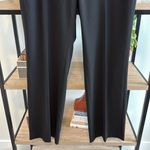 Talbots High-Rise Signature Boot Black Woven Career Dress Pant Trouser, 14 Photo 2