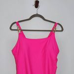 ALEUMDR Hot Pink Swim Dress NWOT Size Large Pink Swimsuit with Attached Shorts Photo 1