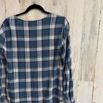 Max Studio * Women's Plaid Long Sleeve Knotted Top Size Medium Casual Stylish Photo 12