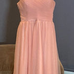 Women’s Pink Tea Length V Photo 0