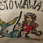 Brighton Seas The Day Stowaway Large Nautical Canvas Tote Bag Anchor Mermaid Photo 4