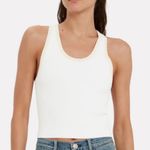 A.L.C. NWT  Elliott Crochet-Trimmed Knit Tank in White Photo 1