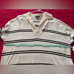 Hilary Radley Women's 2-Fer Sweater, Off-White & Black Stripe, Size XXL Photo 9