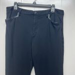 NYDJ Womens Black Trouser Pants 14 High Rise Business Office Career Workwear Photo 2