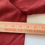 Malcolm & Co Silk Wool Blend Cropped Blazer Jacket Size 8 Double Breasted Red Photo 2