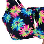 California Waves NWT Daisy Floral Multicolor V Wire Bralette Bikini Top Size 20 Photo 4