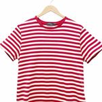 Ralph Lauren Polo  Striped Jersey T-Shirt Dress Red & White Cotton Size Medium Photo 4