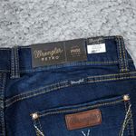 Wrangler Retro Mae Mid Rise Bootcut Jeans Dark Wash Blue Stretch Size 15 33 x 32 Photo 2