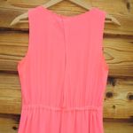 Madewell Pink Coral Silk Dress Photo 7