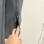 Free People  Asymmetrical Cropped Distressed Moto Jacket Indie Gray size Small Photo 11