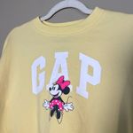 Gap x Disney Minnie Mouse Oversized Relaxed Fit Logo Sweatshirt Yellow S Photo 3