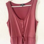 Lulus  Sunday Behavior Rusty Rose Sleeveless Wide Leg Lounge Jumpsuit Photo 5