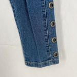 Blue Spice Jeans Womens 7/8 Denim Cotton Blend Stretch Side Leg Grommets Skinny Photo 3