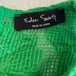 Eden Society | Green Smocked Yoke Solid Blouse (Sm) N127 Photo 4