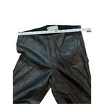 Free People  faux leather black pull on pants sz 4 Photo 5