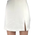 ZARA Women's White Straight Pencil Slit Zipper Mini Wrap Skirt Skort Size XS Photo 0