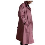 London Fog Vintage Long Trench Coat Women's Classic Button Up Outerwear Size L Photo 2