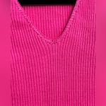 Xhilaration Hot Pink Ribbed Sleeveless Top Photo 1