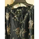 Nine West - Women's Black Floral LS Top, S/M Photo 3