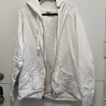 Comfort Colors Urban Outfitters White Zip-Up Hoodie Photo 0