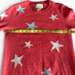 Cynthia Rowley  Cashmere Coral Star Crew Neck Sweater Small Photo 3