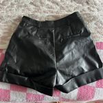 SheIn Petite Leather Shorts Photo 2