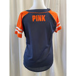 PINK - Victoria's Secret Women's  Navy Orange Detroit Tigers Jersey SP Photo 1