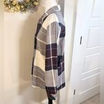 Barbour  Moorland Plaid Button Up Shirt Cotton Classic Check Black Cherry~12🧡 Photo 7