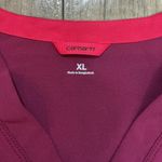 Carhartt Scrub Top XL Extra Large V Neck Short Sleeve Work Medical Maroon Photo 2