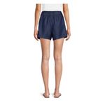 Time and Tru Womens XS Dark Wash Navy Blue Paperbag Tencel Shorts NWT Photo 4