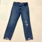 Levi's 724 29 high rise straight crop distressed ripped stretch jeans J1 3056 Photo 5