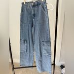 Princess Polly  Vandana Cargo Jeans Mid Wash Denim Photo 4