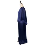 Zac Posen  Gown‎ Women 12 Navy Blue Satin One Shoulder Flowy Maxi Formal Luxury Photo 4