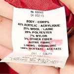 ABS Allen Schwartz Allen B. Schwartz Wool Coat Size Petite Runway Tweed Wool Plaid Jacket Peacoat Photo 2