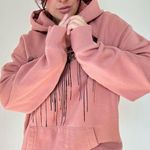 EXPRESS Unisex Mountain Drip Graphic Hoodie sweatshirt coral Pink size XL Photo 2
