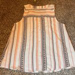 MINE Striped Tank‎ Top Sleeveless Casual Blouse V Photo 4