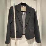 Cartonnier Anthropologie Gray Cotton Blend Everyday Blazer Button Front Size 2 Photo 7