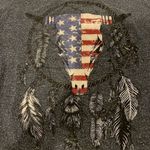 Lauren Moshi  Women’s Flag Bull Grey Sweatshirt Photo 1