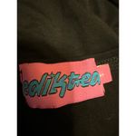 Edikted Women's Black Long Sleeve Ruched Tie Front V-Neck Crop Shirt Top Size S Photo 2