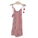Maaji REVOLVE MAGNOLIA EYELET CHAMPAGNE DRESS TASSELS M Photo 5