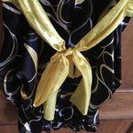 Xhilaration Black and yellow cocktail formal mini dress Photo 4