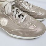 Mephisto Yael Runoff Womens Sz 9.5 Silver Metallic Leather Casual Shoes Sneakers Photo 6