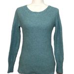 Merona NWOT Light Aqua Blue Knit Wool Blend Crewneck Sweater Pullover Long Sleeve New Photo 0