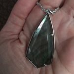 Kendra Scott  long silver pendant necklace Photo 3