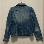 A.M.I. Jean Jacket Womens Small S Blue Denim With Rhinestones Size L Photo 6