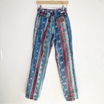 Wrangler Vintage  Aztec Southwestern RARE Print Denim Jean Photo 2