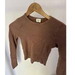 Abercrombie & Fitch Abercombie & Fitch Brown Long Sleeve Top Size Medium‎ Photo 2