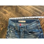 BKE  Denim Culture Cropped Jeans Women 25 Y2K Grunge Western Cowgirl Thick Stitch Photo 4