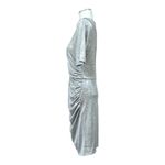 Catherine Malandrino Womens Cocktail Metallic Ruched Dress L NWT Photo 6